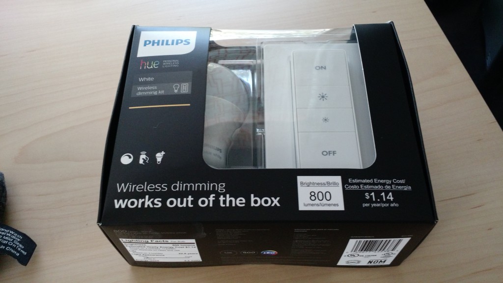 The Philips wireless dimmer kit.